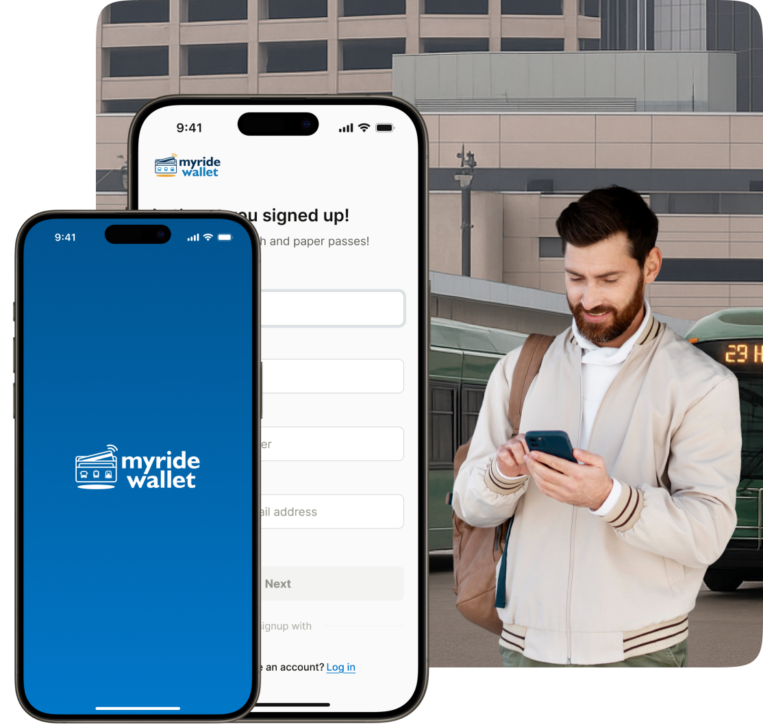 Rider using the Bhadala Atlas app to buy a pass