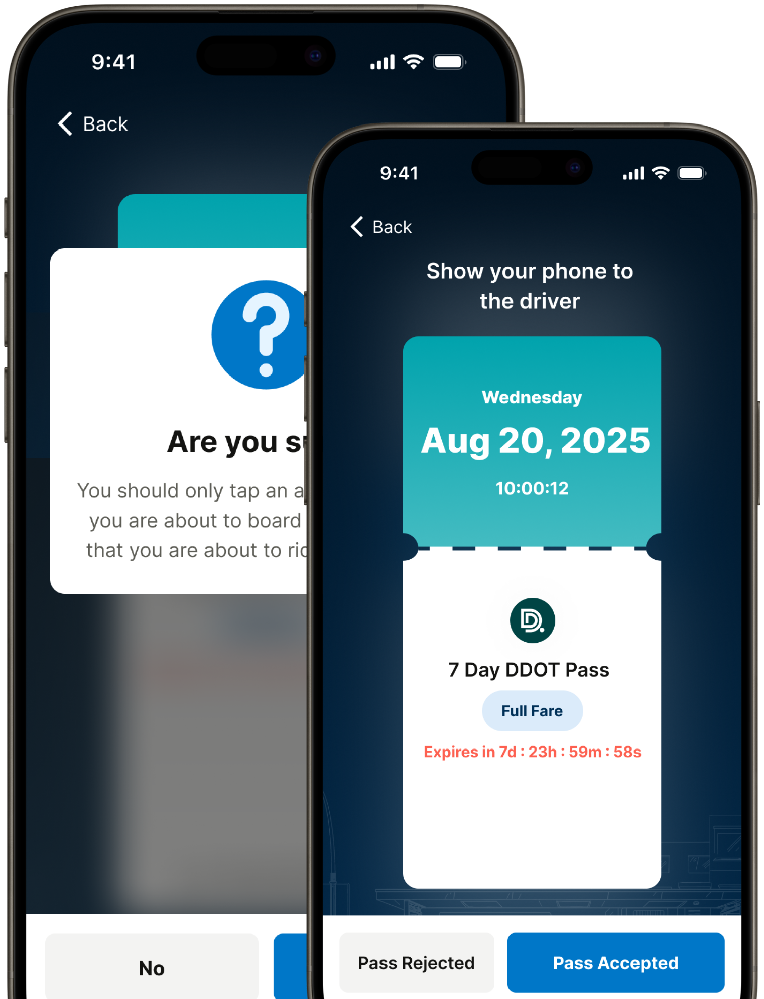 Real-time pass status and notifications in Bhadala Atlas