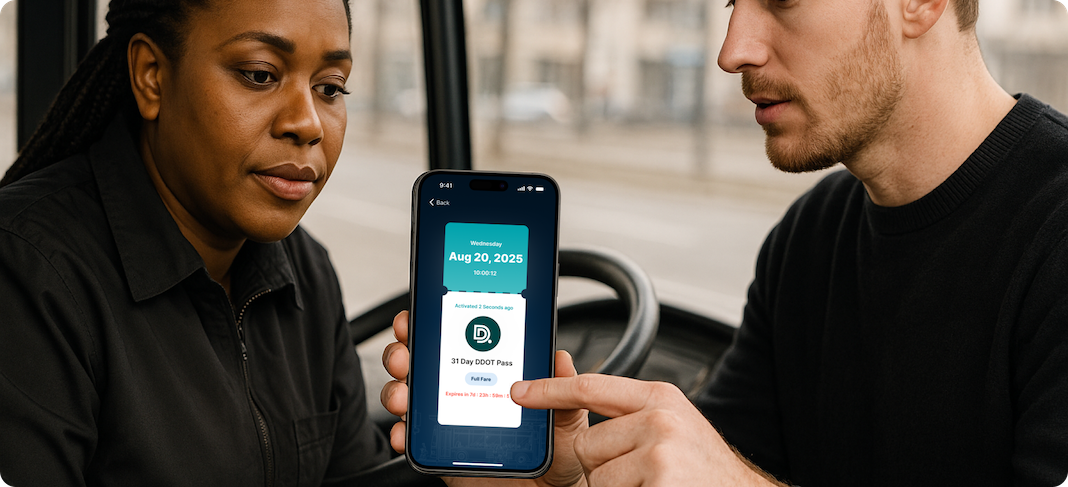 DDOT pass verification reference on the Bhadala Atlas app